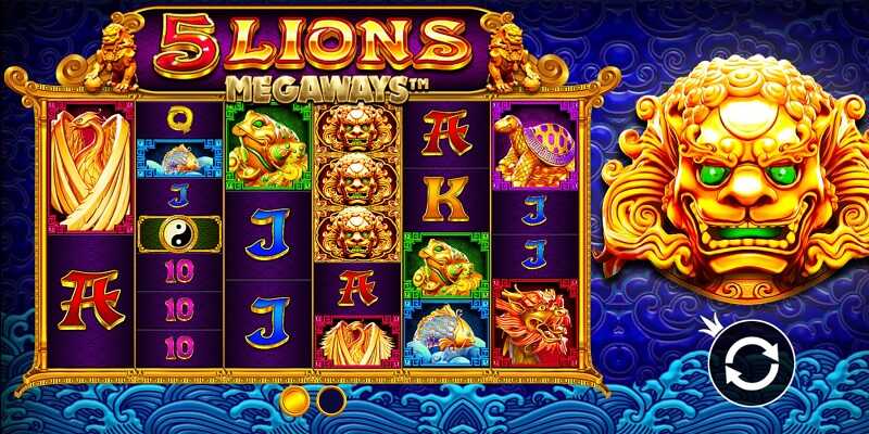 5 chú sư tử Megaways - phiên bản Slot kinh điển nhất mọi thời đại